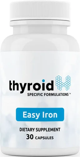 Hierro fácil: suplemento de hierro de alta potencia formulado por médicos para mejorar la energía y el bienestar, suave con el estómago, ideal para