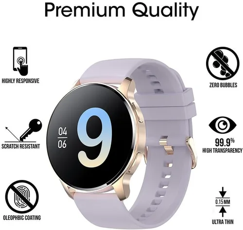 Miniatura 2 de Paquete de 6 protectores de pantalla de reloj I50 de 1.32 pulgadas compatibles con Iaret Smartwatch I50 de 1.32 pulgadas, protectores de pantalla