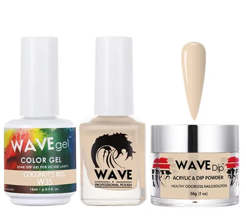 Miniatura 27 de WAVEGEL - Juego de gel de remojo, laca de uñas y polvo acrílico a juego - Colección Simplicity - #P109 Blizzard