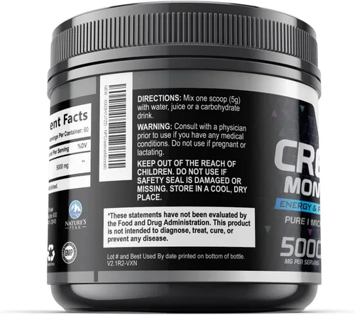 Miniatura 8 de Monohidrato de creatina, 5000 mg por porción, suplemento de creatina micronizada pura en polvo para hombres y mujeres, sin sabor, la creatina