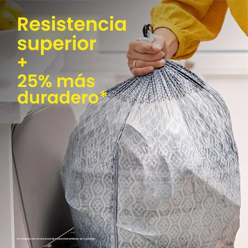 Miniatura 5 de Glad ForceFlex MaxStrength Bolsas de basura para cocina, 20 galones, Febreze Fresh Clean, 80 unidades (el paquete puede variar)