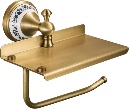 Miniatura 11 de Toallero de latón antiguo, soporte para toalla de mano para baño, accesorios de cocina, montaje en pared, diseño de porcelana Toallero de anilla