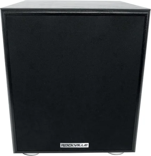 Miniatura 2 de Rockville Rock Shaker 6.5 Negro 200 W pico/100 W RMS amplificador eléctrico para cine en casa, Clase-D, Crossover ajustable, 20Hz-200Hz, diseño
