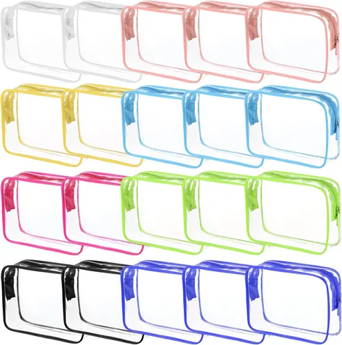 Miniatura 15 de Bolsas de cosméticos transparentes para mujeres y hombres, bolsas de aseo impermeables, bolsas de maquillaje de PVC, estuche organizador