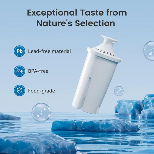 Miniatura 5 de Aqua Crest Reemplazo para Filtro de Agua Brita®, Jarras y Dispensadores, Clásico OB03, Mavea® 107007, y Más, Filtro de Agua para Jarra Certificado