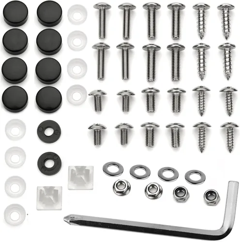 Miniatura 2 de Kit de tornillos para marco de placa de automóvil