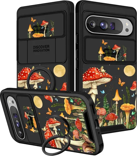 Miniatura 13 de Funermei Funda 2 en 1 para Google Pixel 7 Pro para mujeres, funda de teléfono de girasol lindo para niñas, diseño de flores florales femeninas