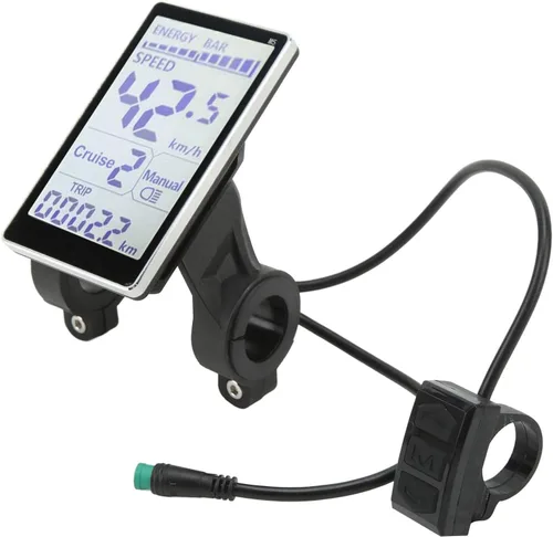 Miniatura 5 de Oumefar Pantalla de panel LCD M5, medidor de pantalla LCD E Scooter estable de 5 pines, fácil de instalar, universal 24 V, 36 V, 48 V, 60 V