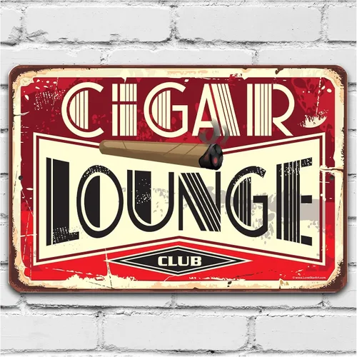 Cigar Lounge - Diseño retro vintage para decoración Speakeasy, bar del hogar, decoración de garaje y sótano, accesorios de cueva de hombre e idea de