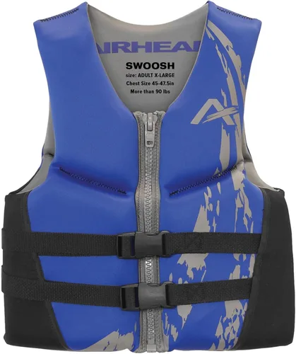 Miniatura 12 de Airhead Swoosh Kwik-Dry Neolite Life Jacket, US Coast Goard Approved Type III Life Jacket, Adult and Youth Sizes Rojo