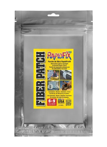 Miniatura 6 de RapidFix UV Parche de reparación de fibra 3x6 pulgadas