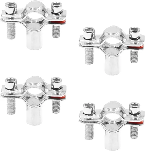 304 - Soporte de tubo de acero inoxidable 304, soporte de correa de tubo resistente, colgador de tubo de anillo dividido duradero, 4 soportes de
