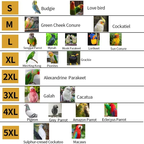 Miniatura 7 de Trajes y pañales de vuelo de aves Poli(L) - Reutilizables, impermeables, suministros para pájaros para mascotas