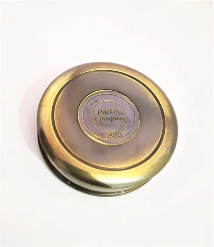 Miniatura 6 de Decor&More Reloj de escritorio elegante de una cara con brújula antigua para rastrear senderismo atemporal decoración del hogar, regalo ideal
