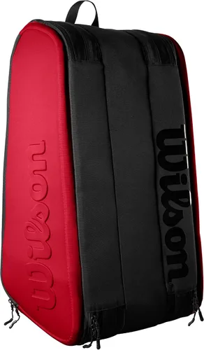 Miniatura 9 de Wilson Clash V2 Super Tour - Bolsa para raqueta de tenis, color rojo y negro, con capacidad para hasta 15 raquetas