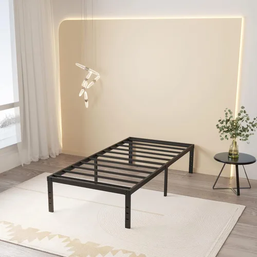 Miniatura 16 de Maenizi Marco de Cama Tamaño King Sin Necesidad de Somier, Marco de Cama Plataforma King de Servicio Pesado de 8 Pulgadas Soporta Hasta 3000 Libras