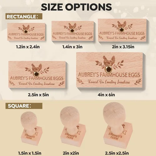 Miniatura 4 de Terwex Sellos de Cartón de Huevos Personalizados, Sello de Cartones de Huevos Personalizado, Sello de Goma para Cartones de Huevos Frescos