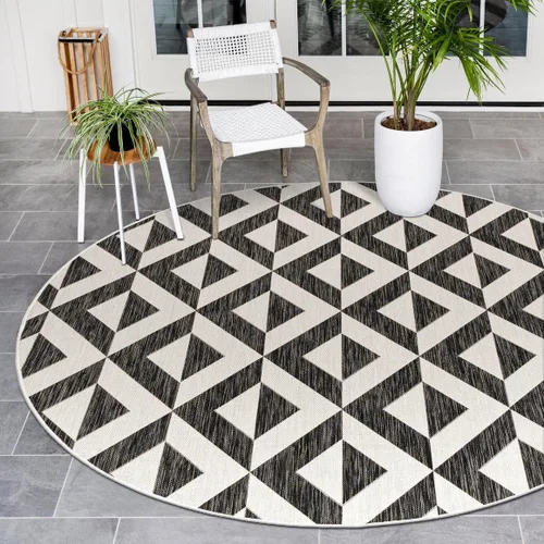 Miniatura 12 de Unique Loom Jill Zarin Outdoor Collection - Alfombra rectangular (2 pies 2 pulgadas x 3 pies 1 pulgadas, rectangular, beige y marrón)