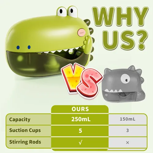 Miniatura 4 de Lehoo Castle Juguetes de baño para bebés, máquina de burbujas de baño para niños, juguete de bañera automático para niños pequeños con 12 melodías