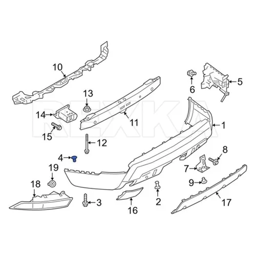 Miniatura 4 de Rexka 20 unids Splash Shield Fender Liner Bumper Cover Retenedor Clips ANR2224 para Land Rover Defender 110 90 Discovery Freelander LR3 LR4 Range
