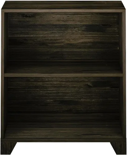 Miniatura 3 de Max & Lily Estantería moderna de 2 estantes, de madera maciza para dormitorio de niños, color marrón madera de granero Barnwood Marrón