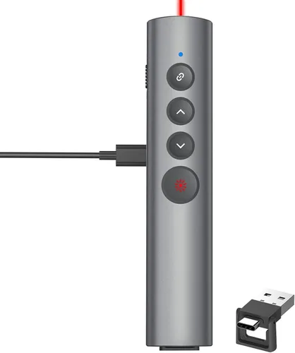 Miniatura 9 de Clickers de presentación para PowerPoint, clicker para presentaciones portátiles remoto, control remoto inalámbrico USB para presentador, control