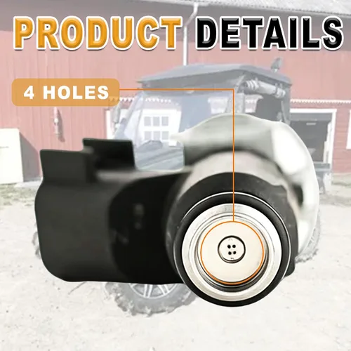 Miniatura 4 de Chikia Inyector de combustible Hisun 700 con pernos de repuesto para Hisun UTV ATV 700 750 Massimo MSU 700, Axis 700, YS700, Cub cadet, Coleman