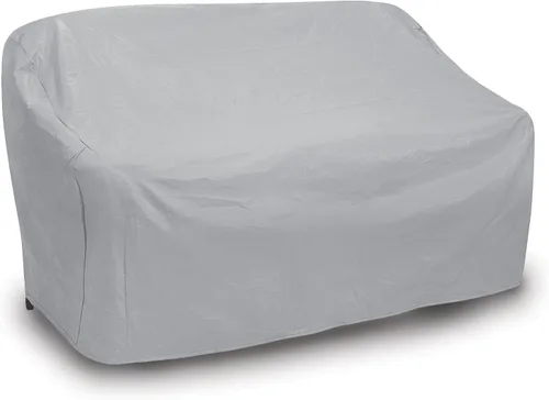 Miniatura 6 de Protective Covers Funda de mimbre resistente a la intemperie para sofá de 3 asientos, gris, grande