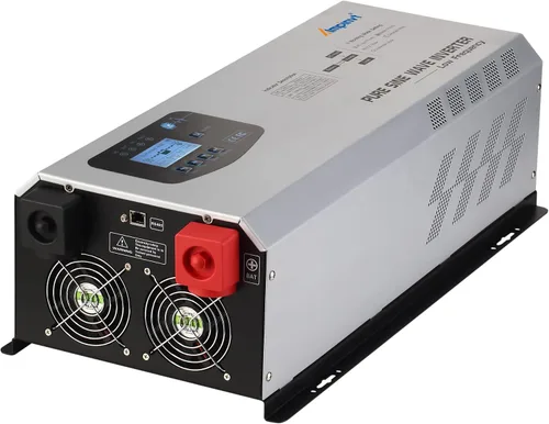 Miniatura 2 de Ampinvt Inversor de Potencia de Onda Sinusoidal Pura 5000W Pico 15000 Watts 24V DC a 120/240V AC Fase Dividida con Cargador AC de Batería, Inversor