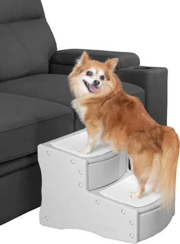 Miniatura 5 de Pet Gear Easy Step II - Escaleras para mascotas, grano de café, 2 escalones Para gatos/perros de hasta 150 libras, portátil, extraíble, lavable