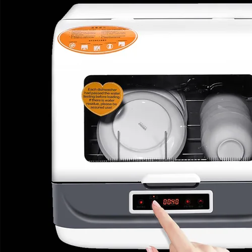 Miniatura 6 de Lavavajillas portátil para encimera, mini lavavajillas, 4 programas, 30-50 minutos de tiempo de lavado, alta temperatura y función de secado al