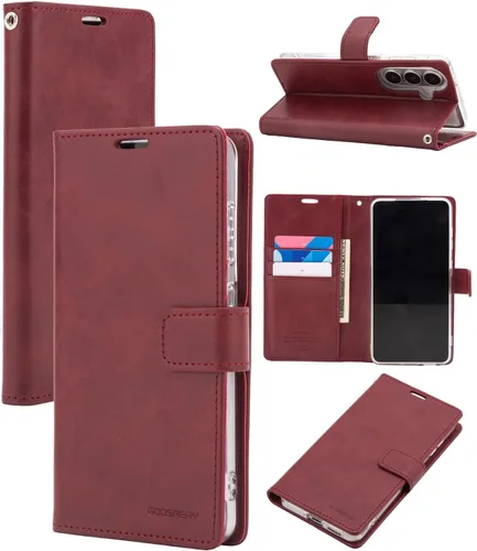 Miniatura 27 de GOOSPERY Blue Moon Wallet para Samsung Galaxy Note 10 Case (2019) Funda de cuero con tapa (Negro)