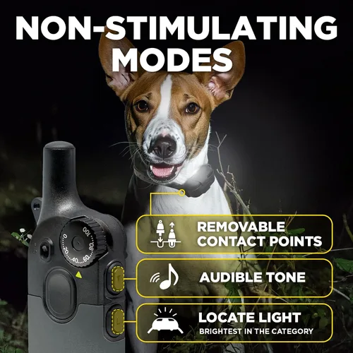 Miniatura 3 de Dogtra 200iQ Collar E de entrenamiento remoto – 100 niveles, tono, vibración, rango de 1/2 milla – Compacto, impermeable, control con una sola mano