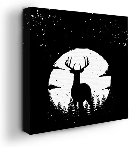 Miniatura 64 de Mavis Print - Lienzo decorativo para pared con diseño de conejo/conejo, 36 x 36 pulgadas, decoración de pared de animales impresos en HD y marco