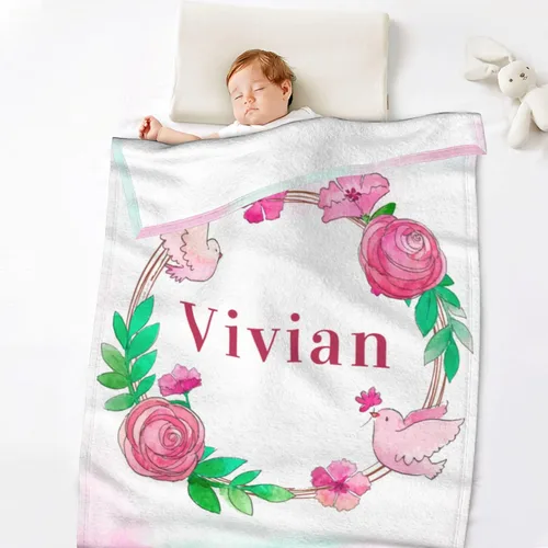 Miniatura 15 de Manta personalizada para bebé, manta personalizada con nombre para recién nacidos/bebés/niños para/manta de forro polar personalizada, regalos