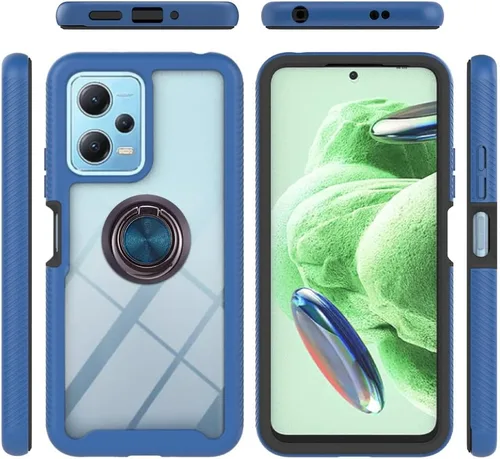 Miniatura 71 de Funda compatible con Xiaomi Poco M5s 4G, compatible con Redmi Note 10 4G / Note 10S 4G / Note 11 SE (India), funda para teléfono 3 en 1, color azul