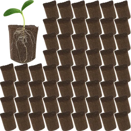Amyhill Esponjas hidropónicas, cápsulas de iniciación de crecimiento, tapones de esponja de crecimiento orgánico para cultivo de plantas (100 piezas)