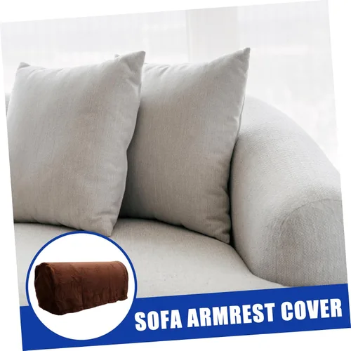 Miniatura 7 de ARTIBETTER 2 fundas para reposabrazos de sherpa, fundas para sofá, fundas elásticas para reposabrazos de sofá, fundas protectoras para sillón