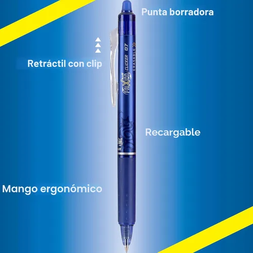 Miniatura 2 de Pilot FriXion Bolígrafos de gel borrables, punta fina 0.7 mm, paquete de 10 colores surtidos