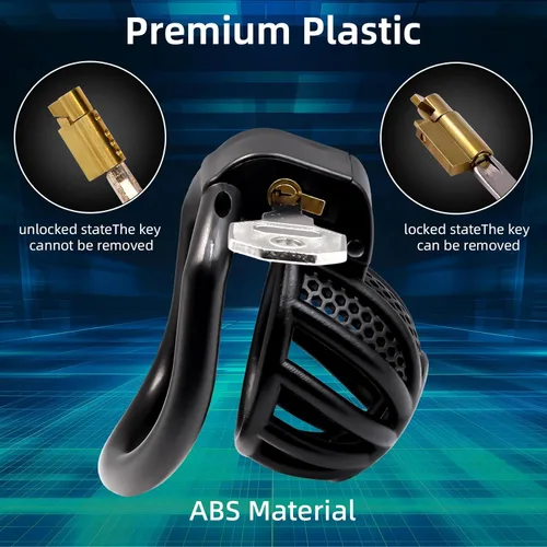Miniatura 5 de Dispositivo de Castidad Masculina Jaula para Pene - Jaula de Castidad para Hombre Ejercicio de Pene Equipo de Bondage Impreso en 3D Ligero Juguete