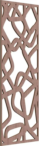 Miniatura 78 de Acme Paneles de pared decorativos de madera con calado, 9 3/8 pulgadas de ancho x 24 3/8 pulgadas de alto x 1/4 de alto, roble rojo
