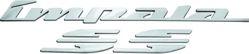 Miniatura 4 de 2 calcomanías de repuesto para Impala Ss para el panel trasero del panel trasero de Impala 3D, para Impala 1994 1995 1996 (cromado)
