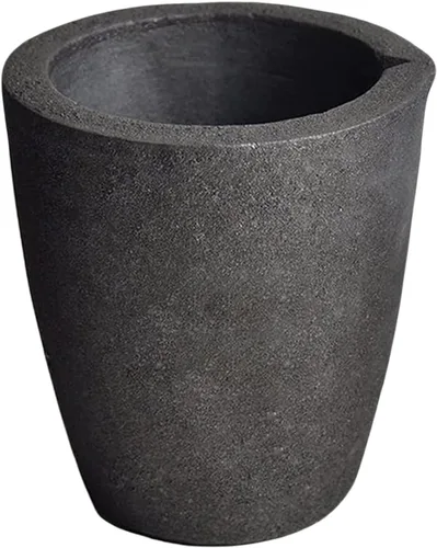 # 4 17.6 lbs MegaCast, Crisoles de grafito de arcilla de fundición negro Torcha Horno Fundición de fusión Refinación Oro Plata Cobre Latón Aluminio