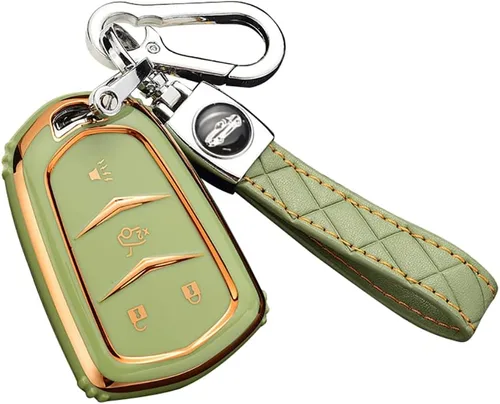 Miniatura 9 de ontto Funda para llavero compatible con Cadillac, Beige