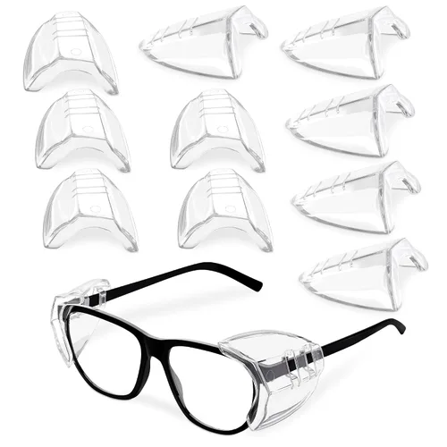 Miniatura 11 de BURIUS Protectores laterales de seguridad para lentes con clip – Se ajustan al 98% de las gafas Protecciones ligeras de laboratorio