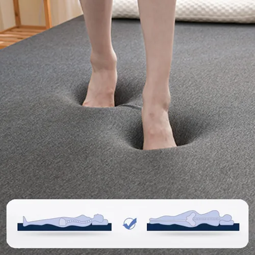 Miniatura 5 de Cubrecolchón de espuma viscoelástica de gel, protector de colchón refrescante, cubrecolchón de cama con infusión de gel con funda extraíble lavable