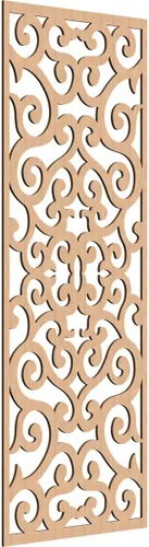 Miniatura 191 de Eveline - Paneles decorativos de pared de madera con calado, 13 3/8 pulgadas de ancho x 34 3/8 pulgadas de alto x 3/8 de alto, roble rojo rojo