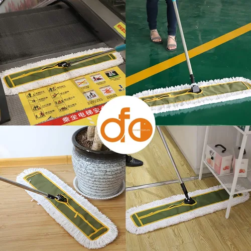 Miniatura 5 de OFO - Trapeador industrial comercial de 36 pulgadas, 2 juegos, trapeador de polvo resistente, mango de acero inoxidable de 63 pulgadas de longitud