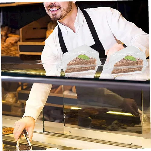 Miniatura 5 de TIDTALEO 50 recipientes para tartas con tapa transparente, cajas de almacenamiento de grado alimenticio para postres, quesos y más para fiestas