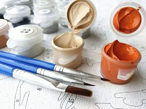 Miniatura 2 de YEESAM Art Pintura por números para adultos, pesca en primavera, 16 x 20 pulgadas, lienzo de lino, acrílico, kit de pintura numérica para bricolaje